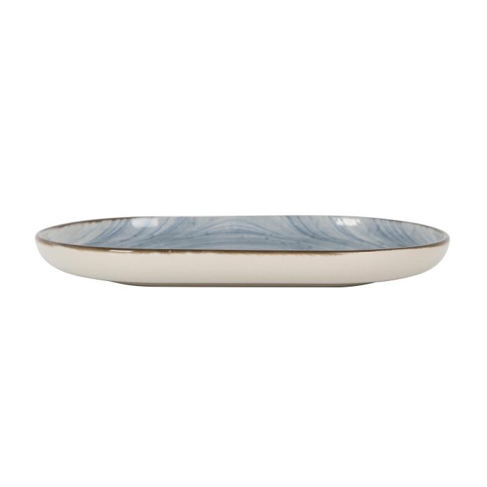 Fuente Ovalada Swirl Nordic Brillo 20x13x2 cm - Inde (24 Unidades) 2 Fuente Ovalada Swirl Nordic Brillo 20x13x2 cm - Inde (24 Unidades) 2