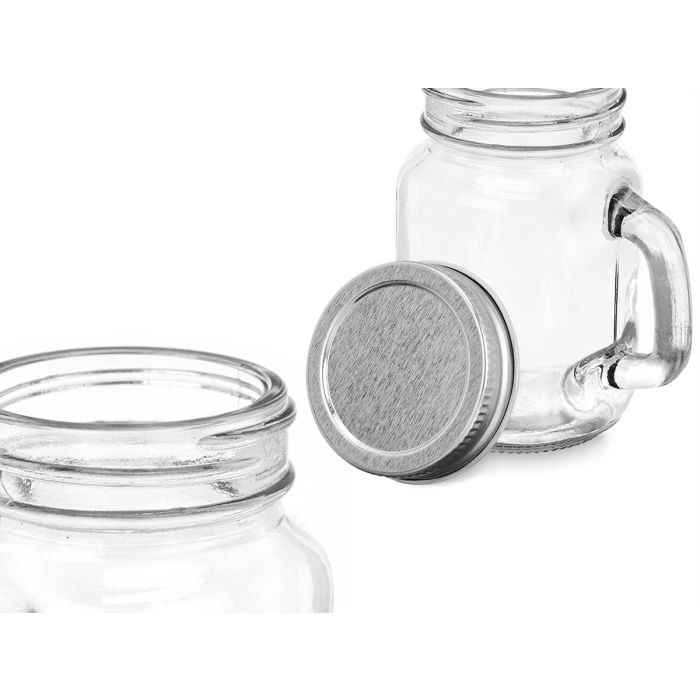 Tarro Cuad Cristal Trans Tapa Asa 120Ml Vivalto 7X8CM (48 Unidades) 3 Tarro Cuad Cristal Trans Tapa Asa 120Ml Vivalto 7X8CM (48 Unidades) 3