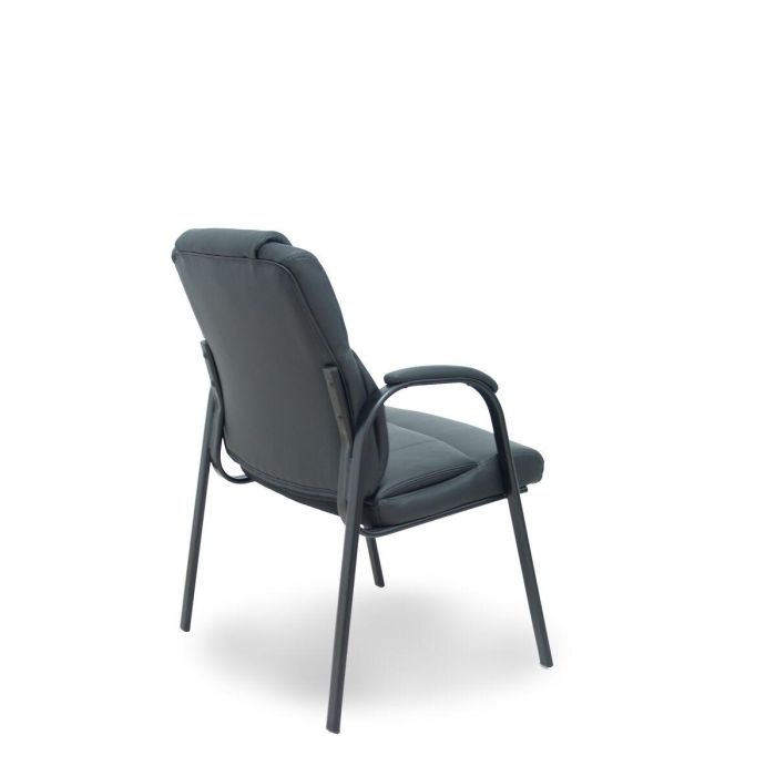 Piqueras y Crespo Sillón Confidente Argés Similpiel Negro 543PTNSP840 - Modelo Opti543 con reposabrazos 2 Piqueras y Crespo Sillón Confidente Argés Similpiel Negro 543PTNSP840 - Modelo Opti543 con reposabrazos 2