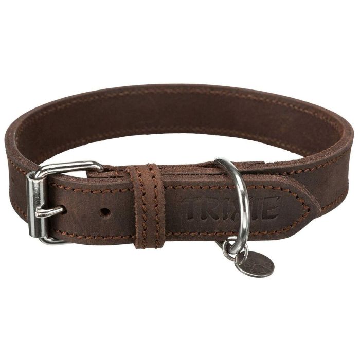 Collar para Perro Trixie Rustic Marrón oscuro M 37-44 cm 0 Collar para Perro Trixie Rustic Marrón oscuro M 37-44 cm 0