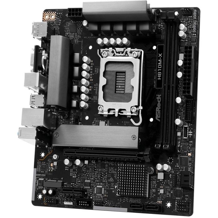 Asrock H810M-X Placa Base Micro ATX DDR5 para Intel Core Ultra 2ª Gen Procesadores LGA1851 2.5G LAN 2 Asrock H810M-X Placa Base Micro ATX DDR5 para Intel Core Ultra 2ª Gen Procesadores LGA1851 2.5G LAN 2