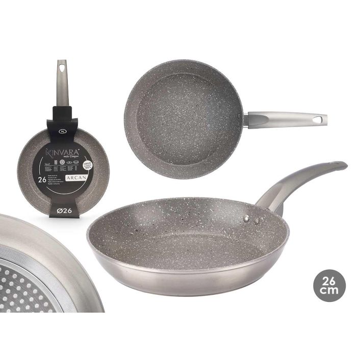 Sartén Inducción Antiadherente Kinvara Alumi Forjado 26 cm (6 Unidades) Sartén Inducción Antiadherente Kinvara Alumi Forjado 26 cm (6 Unidades)