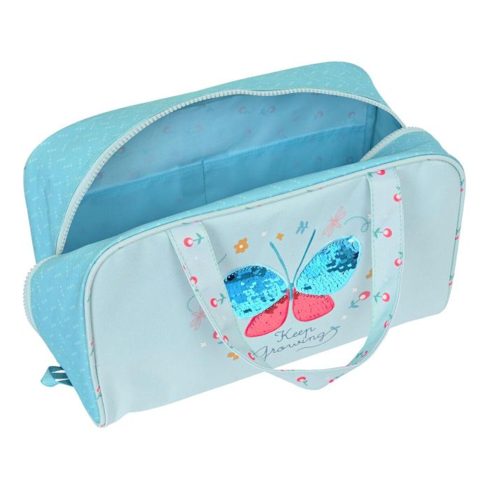 Neceser Escolar BlackFit8 Mariposa Azul 31 x 14 x 19 cm 2