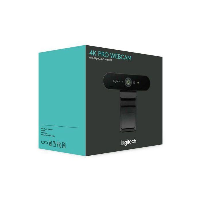Logitech 960-001106 Webcam Videoconferencia Brio 4K Ultra HD, Autoenfoque, HDR, Micrófonos Cancelación de Ruido 5