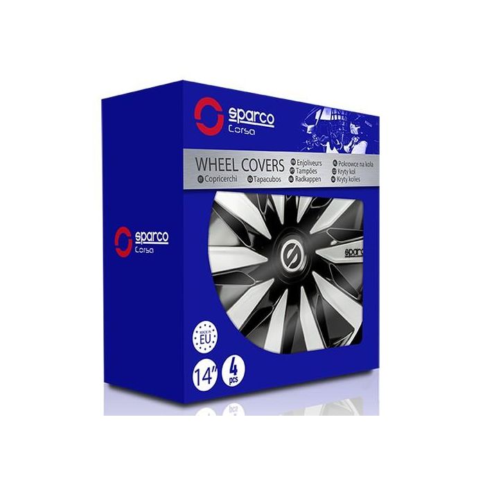 Tapacubos Lazio Bicolor 14" SPC1491BKSV 1 Tapacubos Lazio Bicolor 14" SPC1491BKSV 1