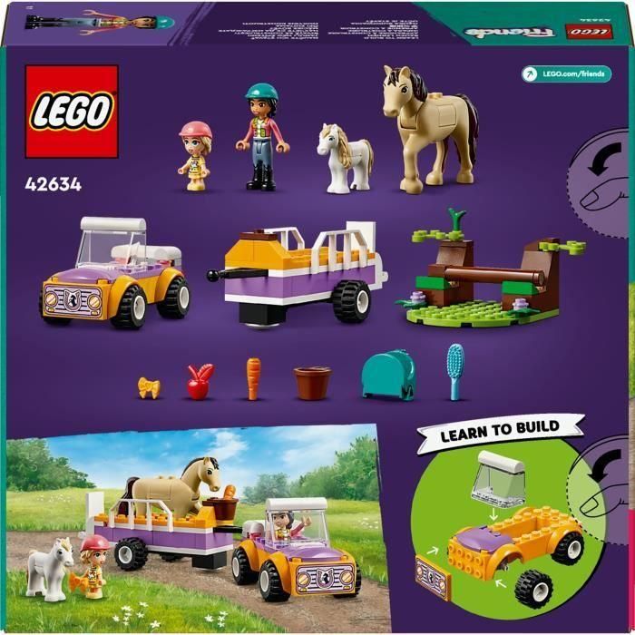 LEGO 42634 Remolque para Caballo y Poni LEGO Friends Juguete de Construcción con Coche, Figuras Liann y Zoya, Animales y Accesorios para Niños de +4 Años 5 LEGO 42634 Remolque para Caballo y Poni LEGO Friends Juguete de Construcción con Coche, Figuras Liann y Zoya, Animales y Accesorios para Niños de +4 Años 5