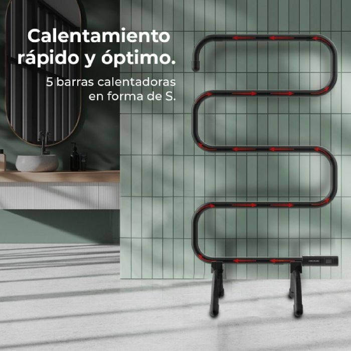 Toallero de Pie Cecotec ReadyWarm 5000 Negro 2 Toallero de Pie Cecotec ReadyWarm 5000 Negro 2