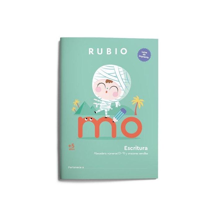Cuaderno Rubio A4 Escritura Letra De Imprenta +5 Años