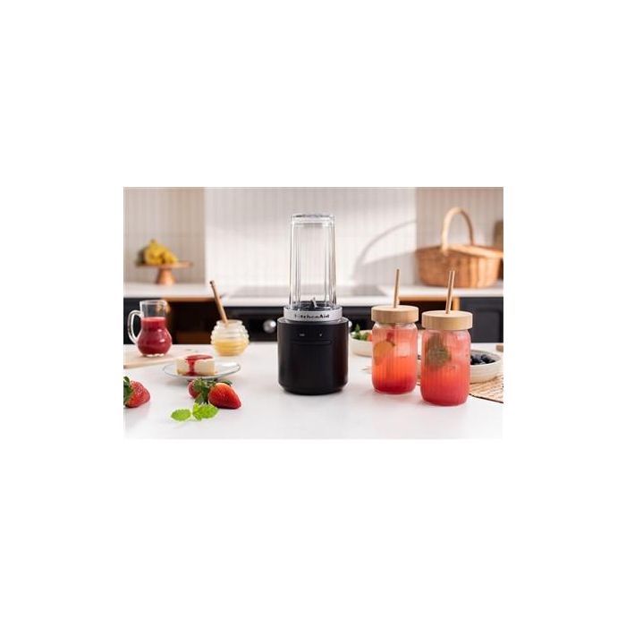 Kitchenaid Batidora de Vaso Inalámbrica 12V con Accesorios Color Negro Mate 10 Kitchenaid Batidora de Vaso Inalámbrica 12V con Accesorios Color Negro Mate 10