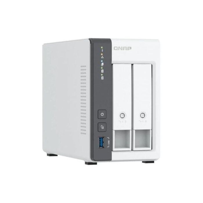 Qnap TS-216G NAS 2 Bahías 3.5"/2.5" 2.5GbE con 4GB RAM NPU IA | Servidor Almacenamiento Torre Hogar/Oficina hasta 39TB 2
