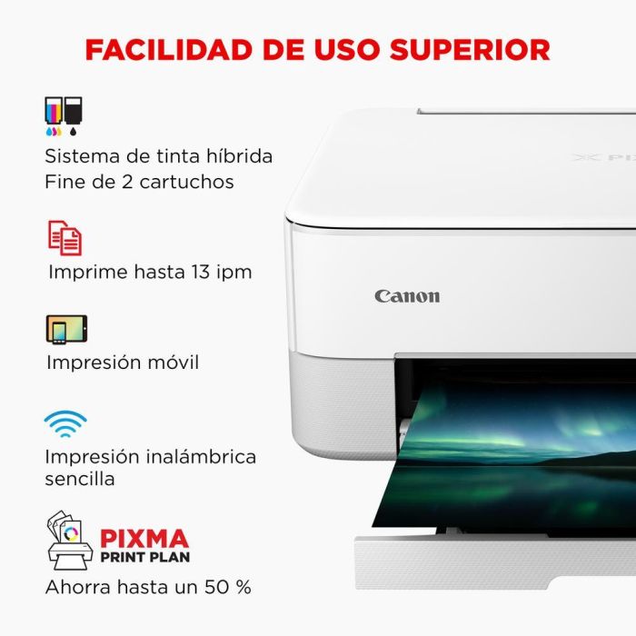 Canon 4462C106 Impresora Multifunción Fotográfica PIXMA TS5351i Inyección Tinta Color WiFi Dúplex 3 en 1 Blanca 3 Canon 4462C106 Impresora Multifunción Fotográfica PIXMA TS5351i Inyección Tinta Color WiFi Dúplex 3 en 1 Blanca 3