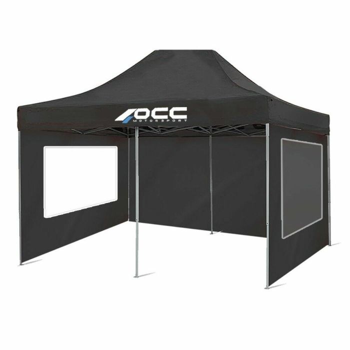 Pared de Carpa OCC Motorsport OCCCARP31 Racing Negro Poliéster 420D Oxford 3 x 2 m Ventana 2 Unidades 0 Pared de Carpa OCC Motorsport OCCCARP31 Racing Negro Poliéster 420D Oxford 3 x 2 m Ventana 2 Unidades 0