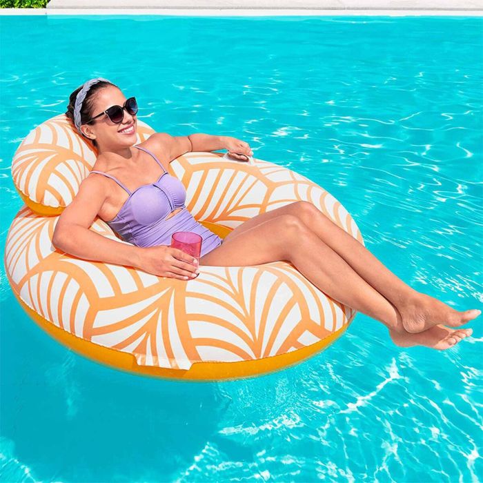 Bestway Sillon Hinchable Confort Deluxe con Respaldo y Asas 118x117 cm Playa y Piscina 43643 17 Bestway Sillon Hinchable Confort Deluxe con Respaldo y Asas 118x117 cm Playa y Piscina 43643 17