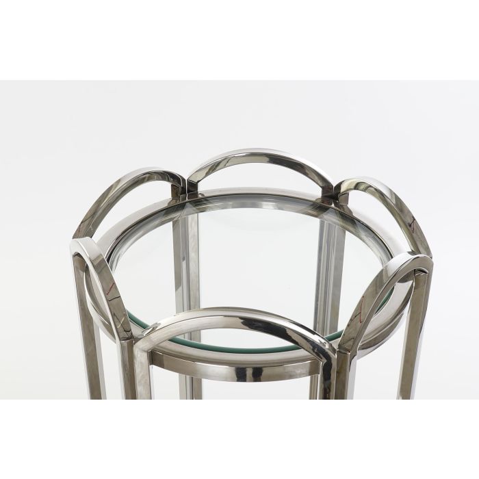 DKD Home Decor Mesita Auxiliar Moderno Plateado 40 x 110 x 40 cm 1