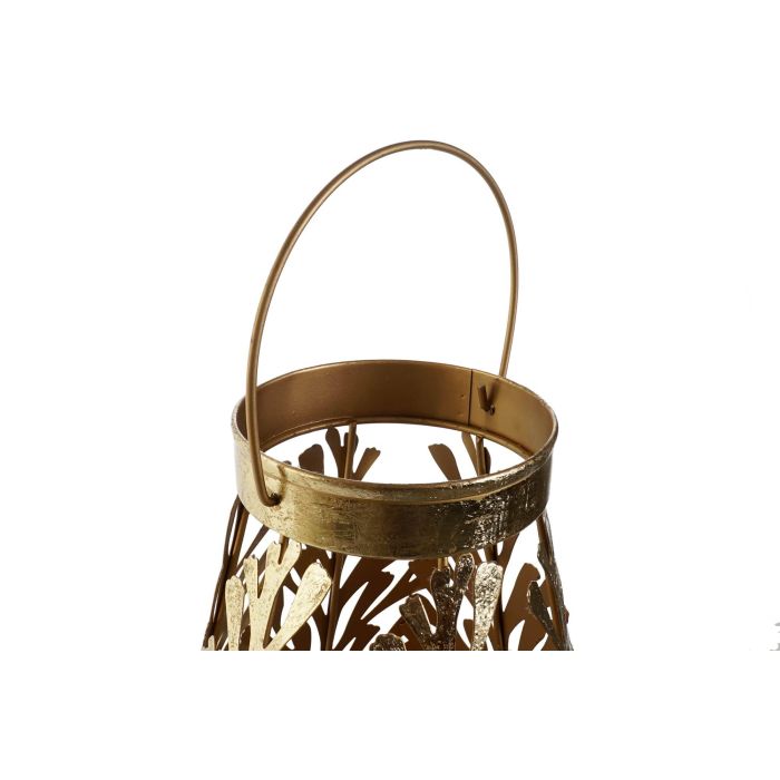 DKD Home Decor Farola Glam Dorada de Metal, Estilo Moderno, 42 cm Alto x 25x25 cm de Base. Lámpara de Pie para Salón Dormitorio 2