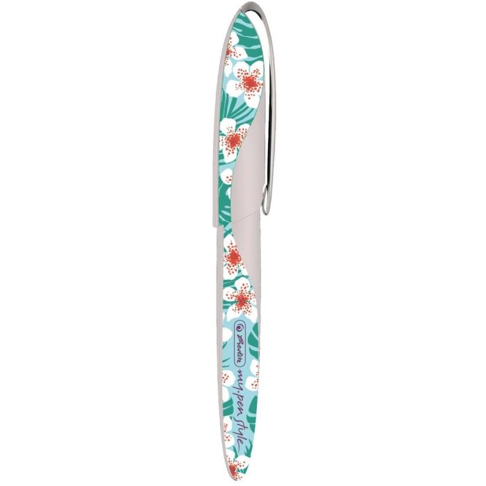 Herlitz my.pen style Ladylike Multicolor Pluma estilográfica ambidiestra con sistema de cartucho y clip metálico