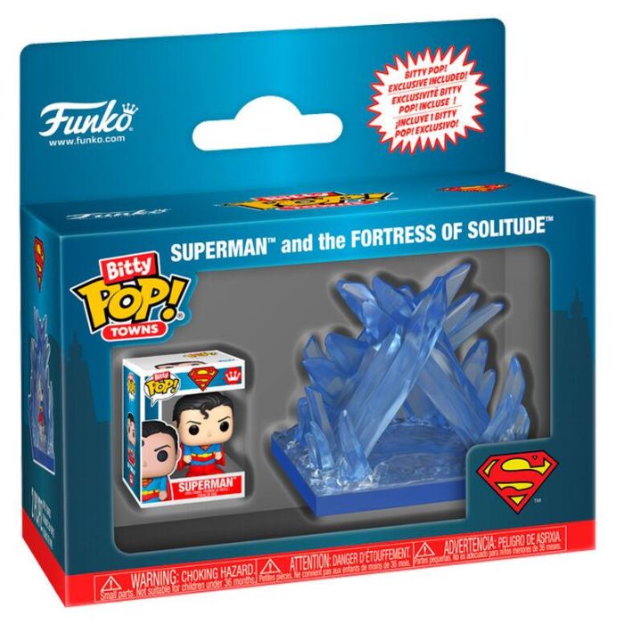 Figura Bitty POP Town DC Comics Superman Fortaleza de la Soledad 1