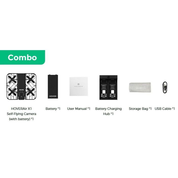 Dron Hoverair X1 Negro 2