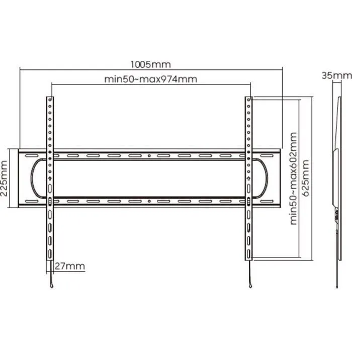 Stell Soporte de TV fijo SLIM - Acero - SHO 7220 4