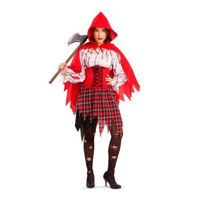Disfraz caperucita roja ensangrentada talla XL 0 Disfraz caperucita roja ensangrentada talla XL 0