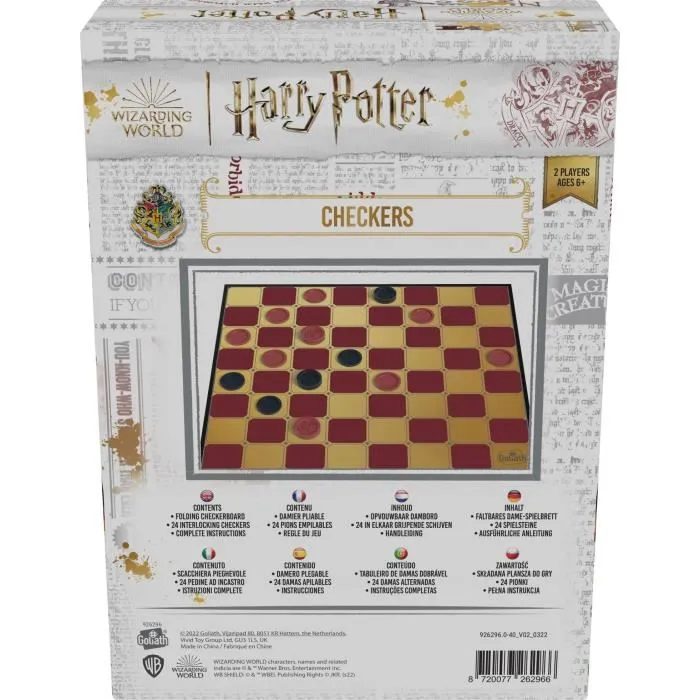 Goliath Harry Potter Checkers Juego de Mesa GOL8720077262966 1 Goliath Harry Potter Checkers Juego de Mesa GOL8720077262966 1