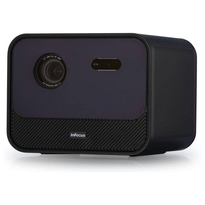 InFocus Crusader Grand Master IN3028SL - Proyector LED Smart Full HD 1080p, 1200 Lúmenes, Wi-Fi, Android TV, 3D, HDR10, Netflix, Disney+, Pantalla 22-130", 40W Altavoz 15