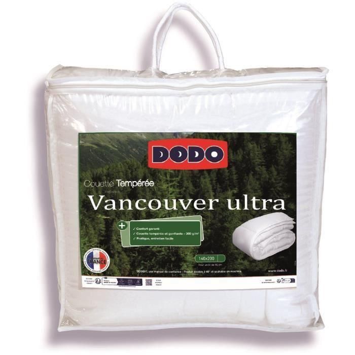 Dodo Vancouver Vvet - 140x200 cm - Ultra Temperate - Hecho en Francia Dodo Vancouver Vvet - 140x200 cm - Ultra Temperate - Hecho en Francia