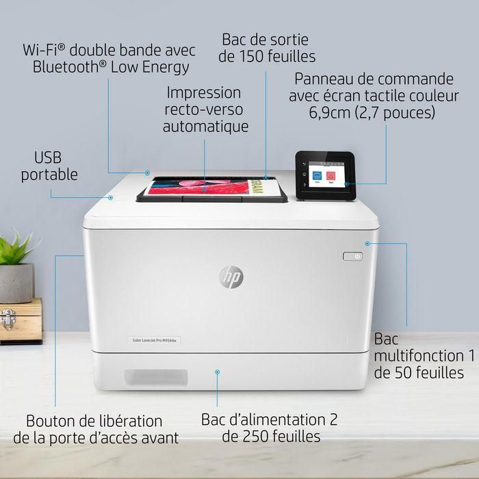 HP Color LaserJet Pro M454dw Impresora Láser Color Profesional A4 con WiFi, 28 ppm, Resolución 600x600ppp 22