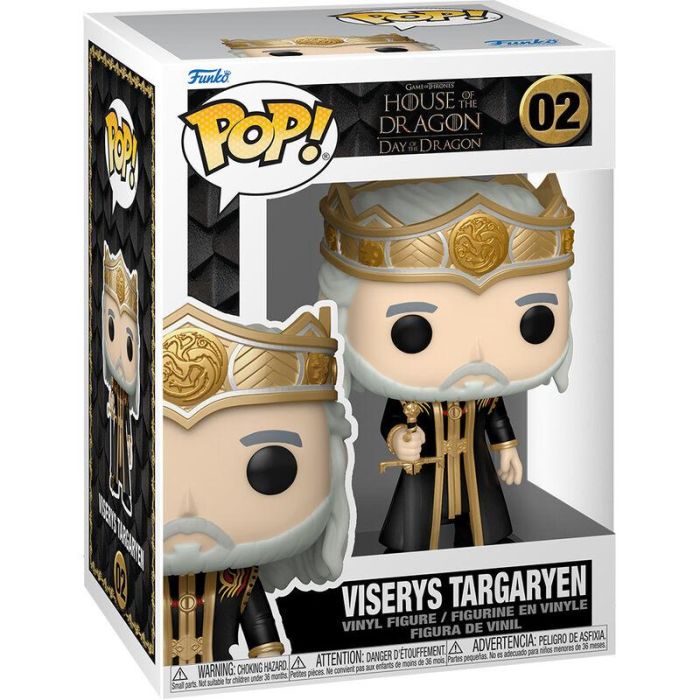 Figura POP Juego de Tronos La Casa del Dragon Viserys Targaryen 2 Figura POP Juego de Tronos La Casa del Dragon Viserys Targaryen 2