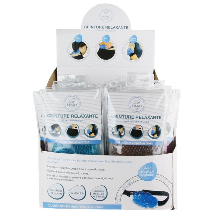 Sensly Cinturón Bienestar Frío-Calor Microperlas Flexible 80x11 cm 3