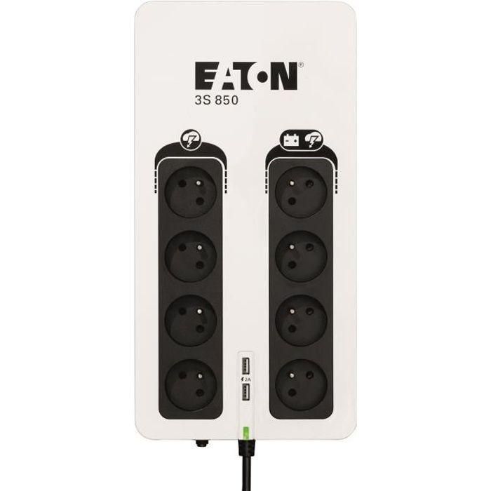 Eaton 3S 850 FR UPS Fuera de Línea 850VA 510W Tomacorrientes FR con Puerto USB Eaton 3S 850 FR UPS Fuera de Línea 850VA 510W Tomacorrientes FR con Puerto USB