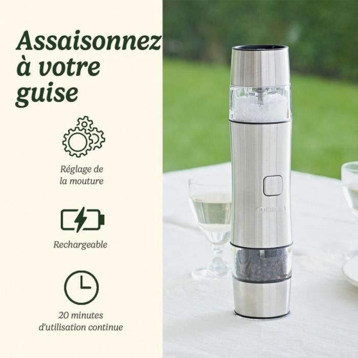 Cuisinart SG6SE Salero y Pimentero Automático Recargable Eléctrico 20 min Gris Perla 5