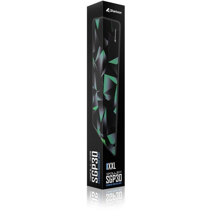 Sharkoon SKILLER SGP30 Alfombrilla de ratón para juegos, base antideslizante, gran tamaño y alta precisión, Negro, Verde, Gris 3 Sharkoon SKILLER SGP30 Alfombrilla de ratón para juegos, base antideslizante, gran tamaño y alta precisión, Negro, Verde, Gris 3