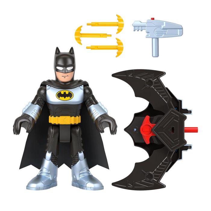 Imaginext Figura Grande Batman C/Batplaneador Hvy12 Mattel 1