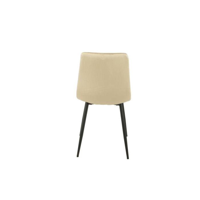 Silla Romimex Beige Terciopelo Metal 45 x 89 x 55 cm 1