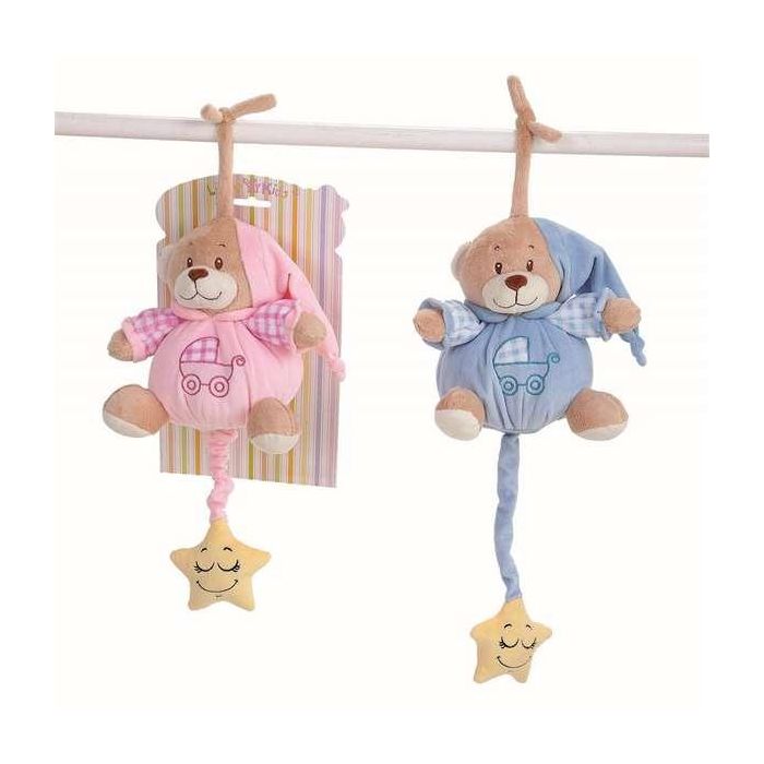 Peluche musical oso azul o rosa modelos sdos 25 cm blister, 1 Peluche musical oso azul o rosa modelos sdos 25 cm blister, 1