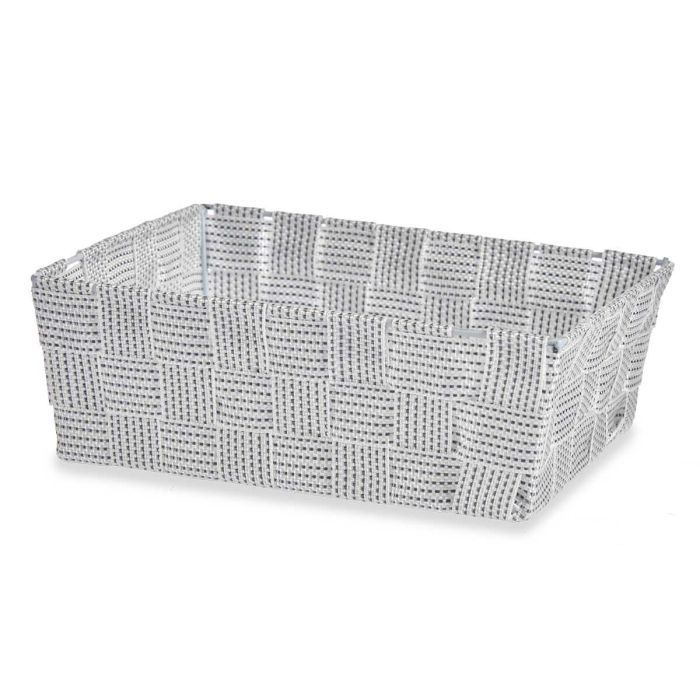 Kipit Cesta de Tela sin Asas, Poliester Trenzado, Blanca, 20 cm x 24 cm x 8 cm (Set de 24) 2