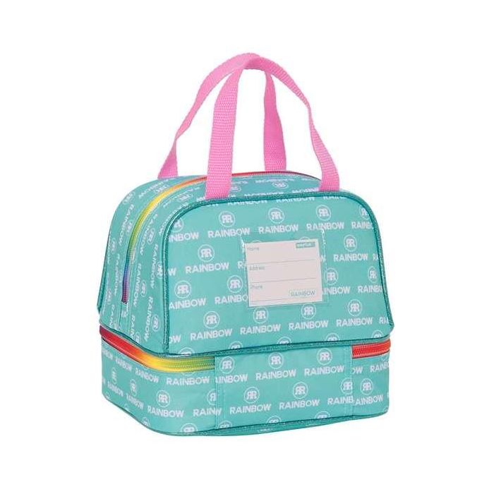 Portameriendas Rainbow High Paradise Turquesa 20 x 20 x 15 cm 1 Portameriendas Rainbow High Paradise Turquesa 20 x 20 x 15 cm 1
