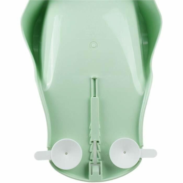 Thermobaby Tumbona de Baño Daphné Verde Celadon - Soporte Ajustable y Seguro para Bebés 0-8 Meses, Permite Baño Manos Libres 1