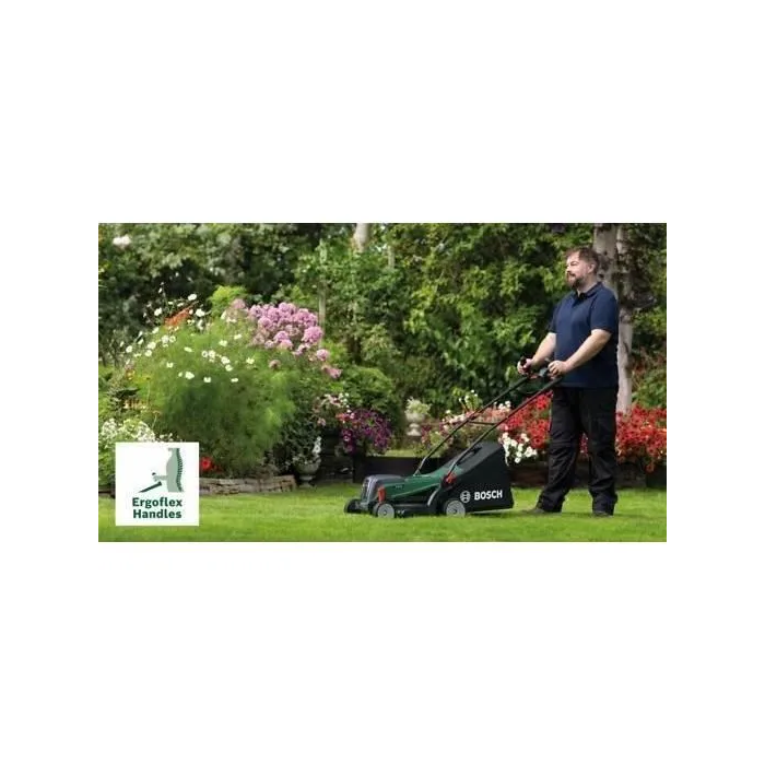 Bosch Cortacésped UniversalRotak 37-550 con 2 Baterías de 4 Ah y Cargador 3