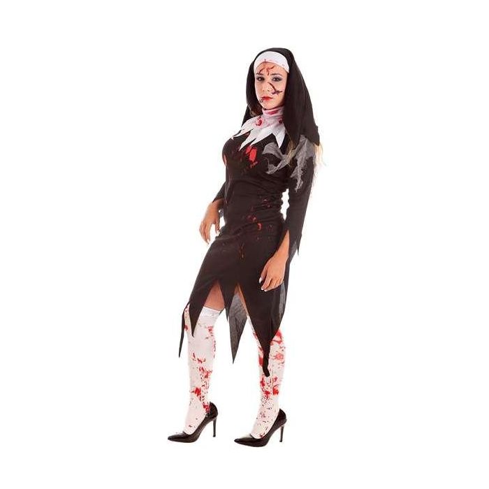 Disfraz adulto monja zombie talla l Disfraz adulto monja zombie talla l