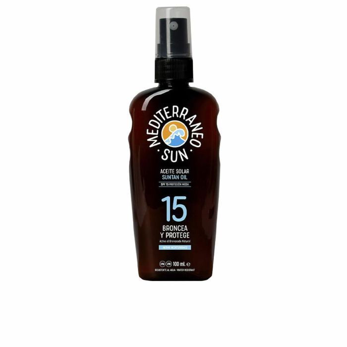 Protector Solar Suntan Oil Dark Tanning Mediterraneo Sun 1