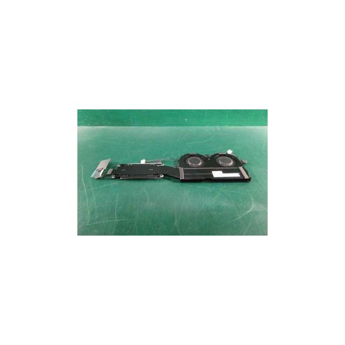 Dell Heatsink assembly with fan for efficient CPU cooling, compatible with Dell XPS 13 9380 and 7390 small form factor systems. 1 Dell Heatsink assembly with fan for efficient CPU cooling, compatible with Dell XPS 13 9380 and 7390 small form factor systems. 1
