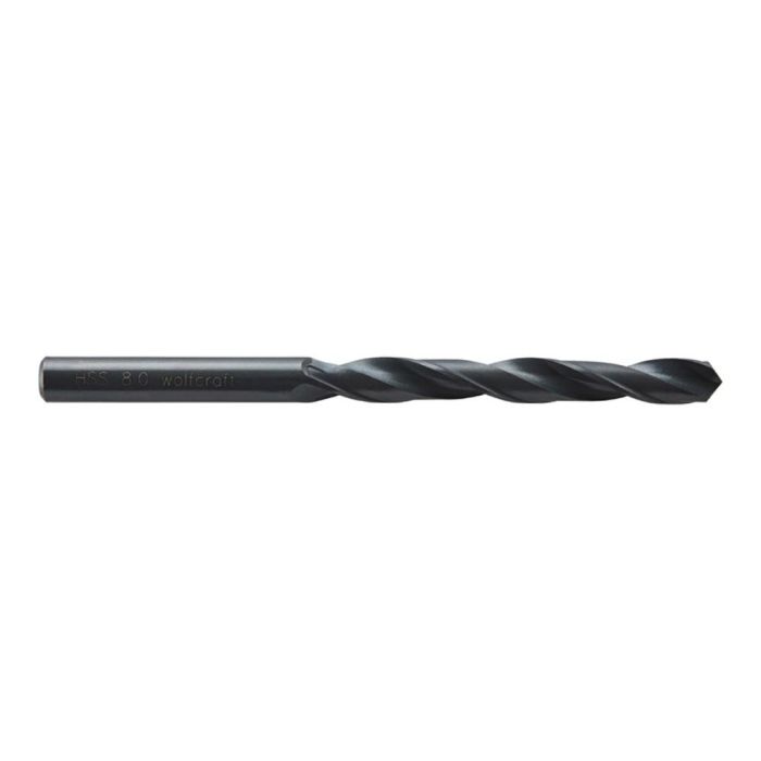 Wolfcraft Broca para metal HSS ø8mm x 117mm Longitud Trabajo 75mm Forja por Laminación Mayor Resistencia Punta 118° para Evacuación de Virutas Wolfcraft Broca para metal HSS ø8mm x 117mm Longitud Trabajo 75mm Forja por Laminación Mayor Resistencia Punta 118° para Evacuación de Virutas
