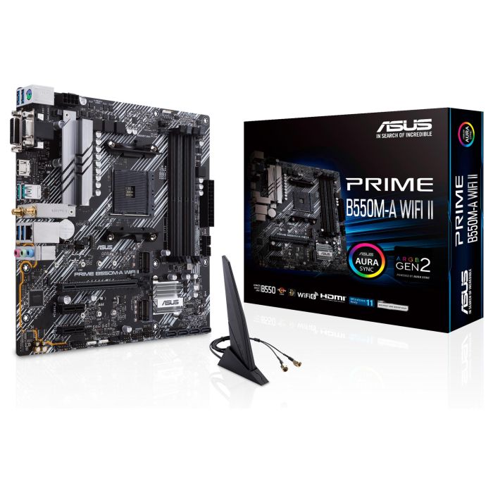 Asus PRIME B550M-A WiFi II Placa base AMD B550 Ranura micro ATX AM4 0 Asus PRIME B550M-A WiFi II Placa base AMD B550 Ranura micro ATX AM4 0