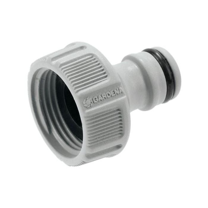 Gardena Adaptador macho 3/4" para grifo, anti UV y anti hielo, polipropileno