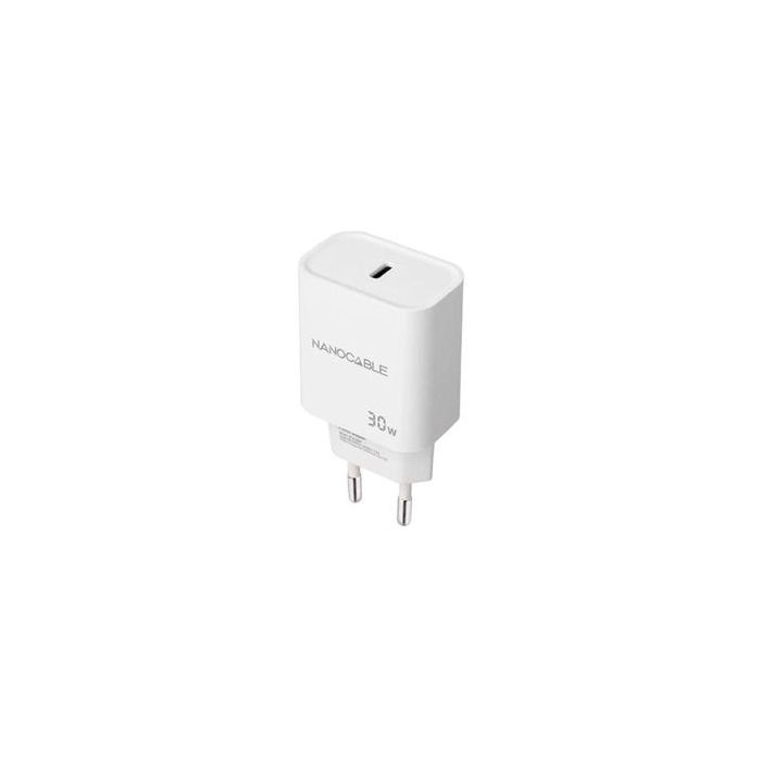 NANO CABLE Cargador USB Pared 10.10.2009 USB-C/PD 30W Blanco 0 NANO CABLE Cargador USB Pared 10.10.2009 USB-C/PD 30W Blanco 0