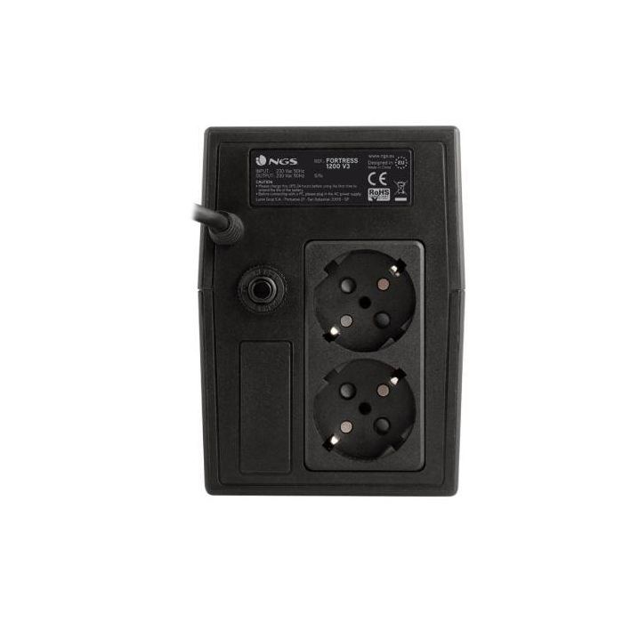 NGS Fortress 1200 V3 SAI Offline 800VA 480W, 2 Salidas, Torre, AVR, Protección Sobretensiones 3 NGS Fortress 1200 V3 SAI Offline 800VA 480W, 2 Salidas, Torre, AVR, Protección Sobretensiones 3