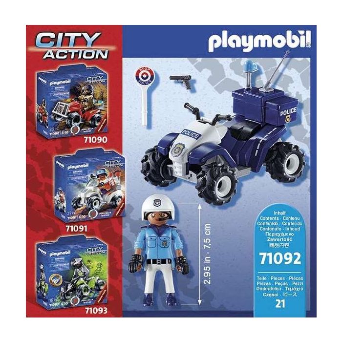 Policía speed quad playmobil city action 6 Policía speed quad playmobil city action 6