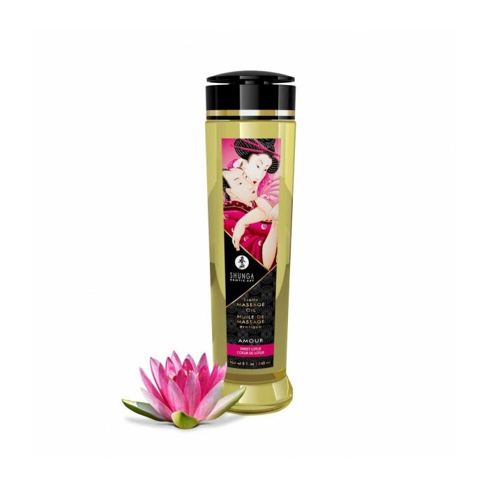 Aceite de Masaje Erótico Shunga 240 ml Flor de Loto 1 Aceite de Masaje Erótico Shunga 240 ml Flor de Loto 1